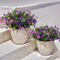 Artificial Flowers for Outdoors, 12 Bundles Multicolor Silk Fake Flower with Ferns for Spring Summer Decoration, UV Resistant No Fade Artificial Outdoor Plants for Home Planter Porch Patio Yard Decor 13.38"D x 3.15"W x 8.85"H